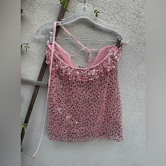 Revolve X Loba Raquel Mini Dress in Pastel Pink New With Tags! - Picture 7 of 8